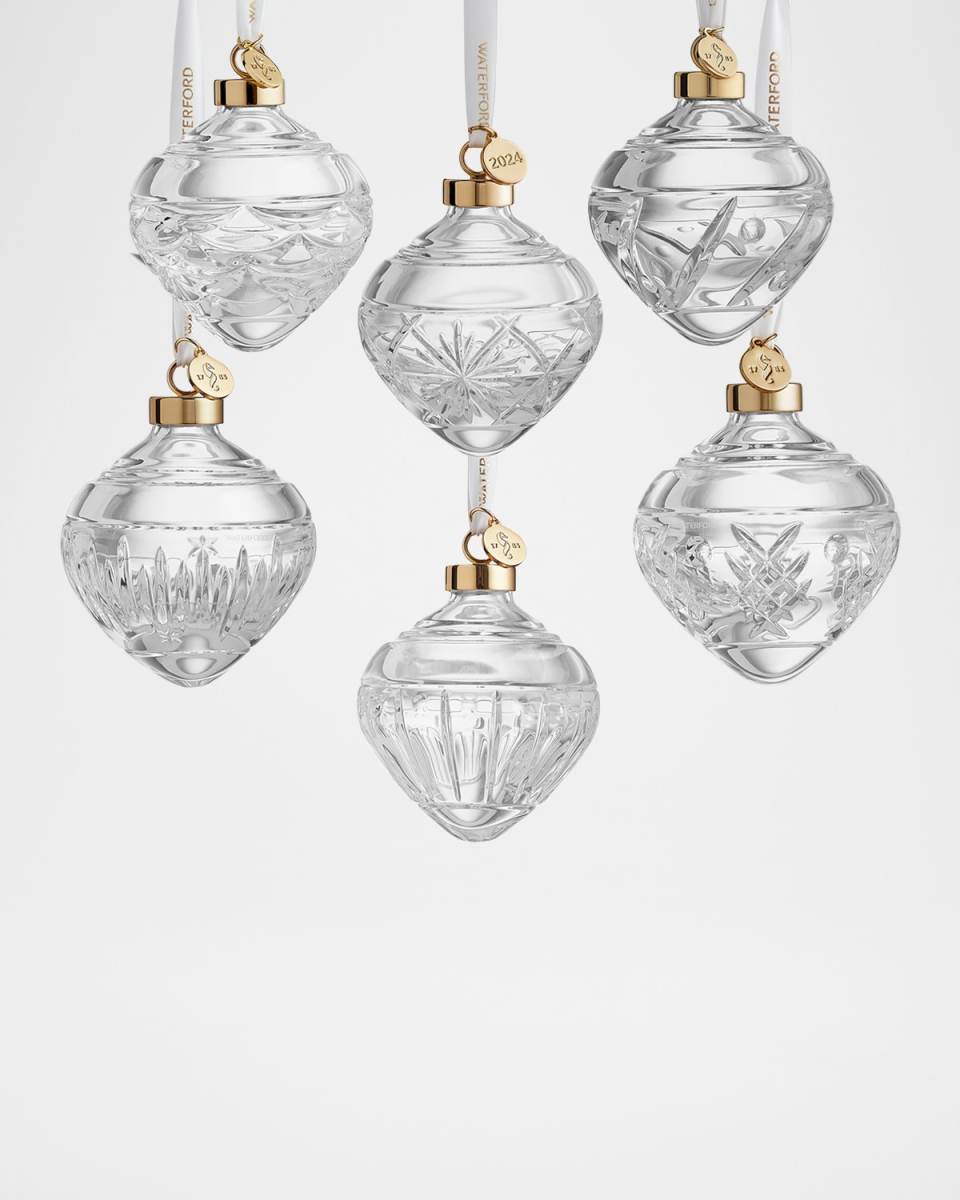 Winter Wonders 2024 Holly Bauble Christmas Ornaments, Set of 6